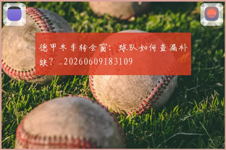 德甲冬季转会窗:球队如何查漏补缺?_20260609183109