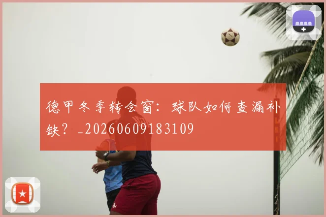 德甲冬季转会窗:球队如何查漏补缺?_20260609183109